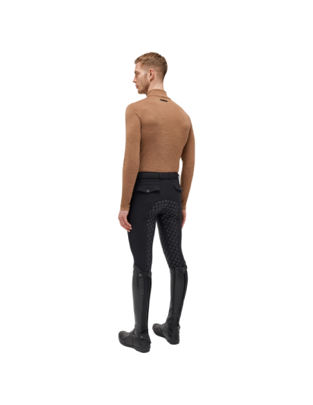 Sous Pull Cavalleria Toscana Tech Wool Half ZIP mocca