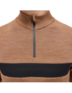 Sous Pull Cavalleria Toscana Tech Wool Half ZIP mocca 2