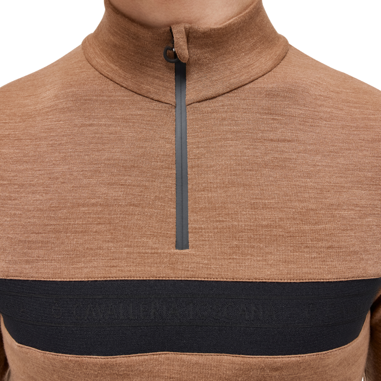 Sous Pull Cavalleria Toscana Tech Wool Half ZIP mocca