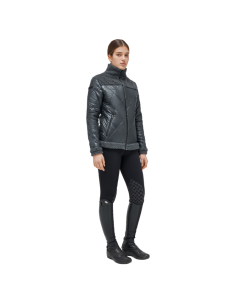 Veste Cavalleria Toscana Nylon/Fleece Quilted gris
