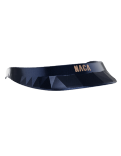NACA bright navy blue visor with pink gold logo