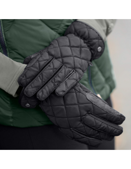 Gants D’équitation E.L.T Diamond Winter Noir