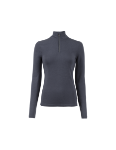Polo Femme Col Montant Cavallo "Genia" gris nuit