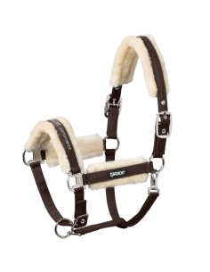 Licol Eskadron FauxFur Double Pin noir 2