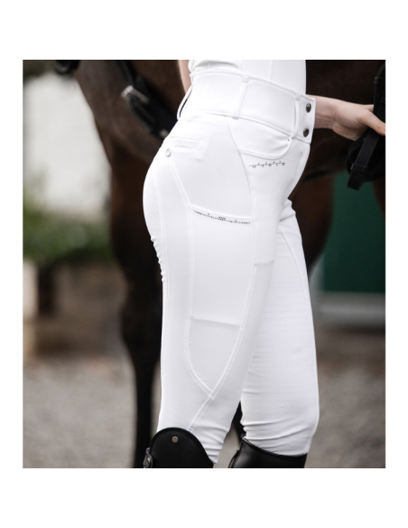 Pantalon E.L.T High Waist Mathilda Glam Blanc