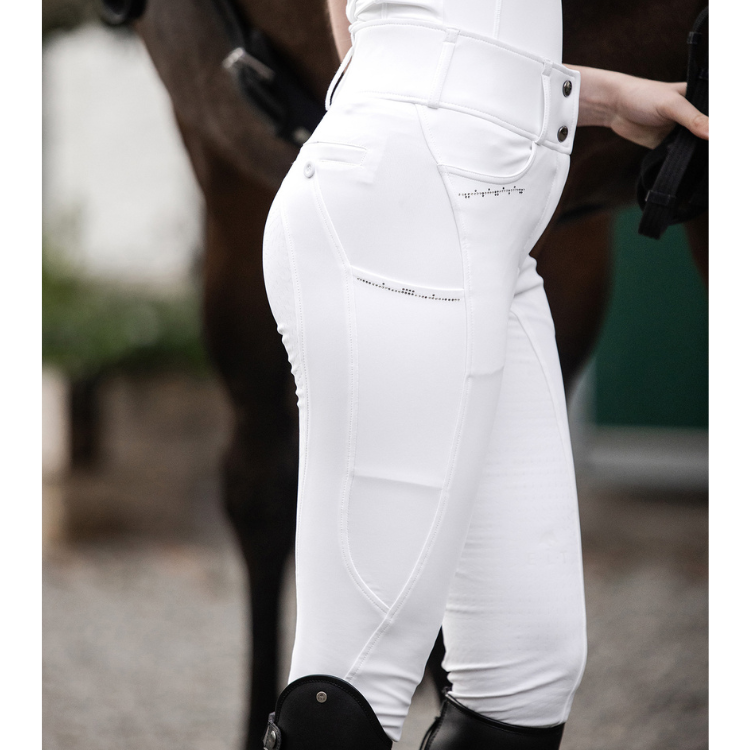 Pantalon E.L.T High Waist Mathilda Glam Blanc