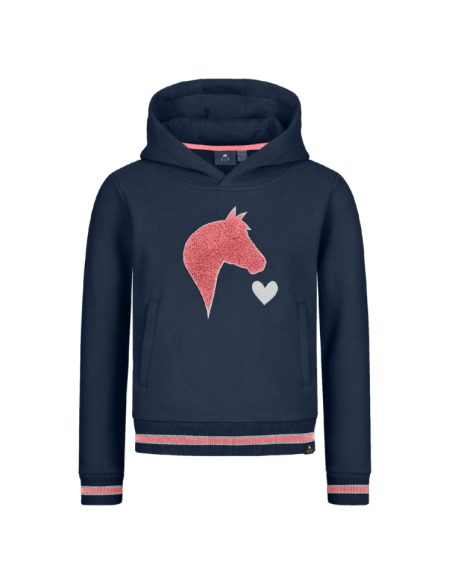 Sweat E.L.T Lucky Lea Enfants Bleu Marine/Rose