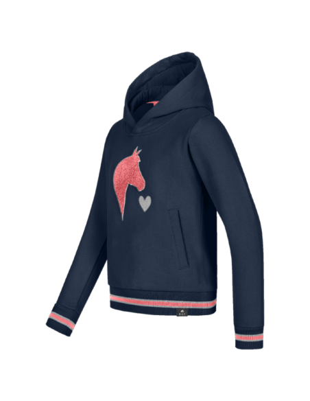 Sweat E.L.T Lucky Lea Enfants Bleu Marine/Rose