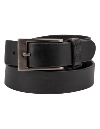 Leather Belt E.L.T Massimo Men Black