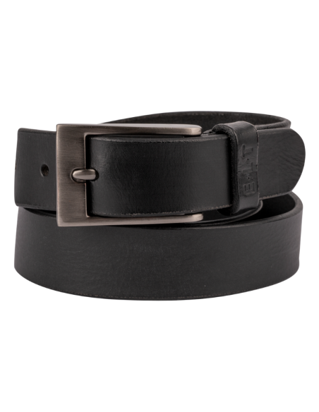Ceinture En Cuir E.L.T Massimo Hommes Noir