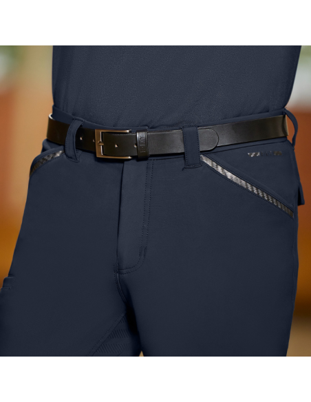 Ceinture En Cuir E.L.T Massimo Hommes Noir