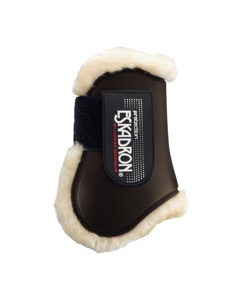 Protèges-Boulets Eskadron FauxFur Compact marron foncé