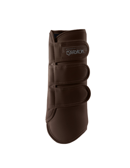 Guêtres Équitation Eskadron - Maille Respirante, Bordure Fausse Fourrure Dorée - Protection Platinum 2025 - 9