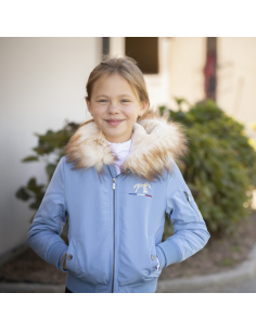 Penelope Lyon Bomber Kid Artic Blue