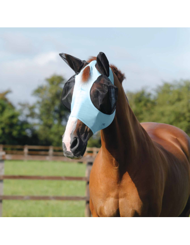 Masque Anti-Mouches Premier Equine "Comfort Tech" Bleu