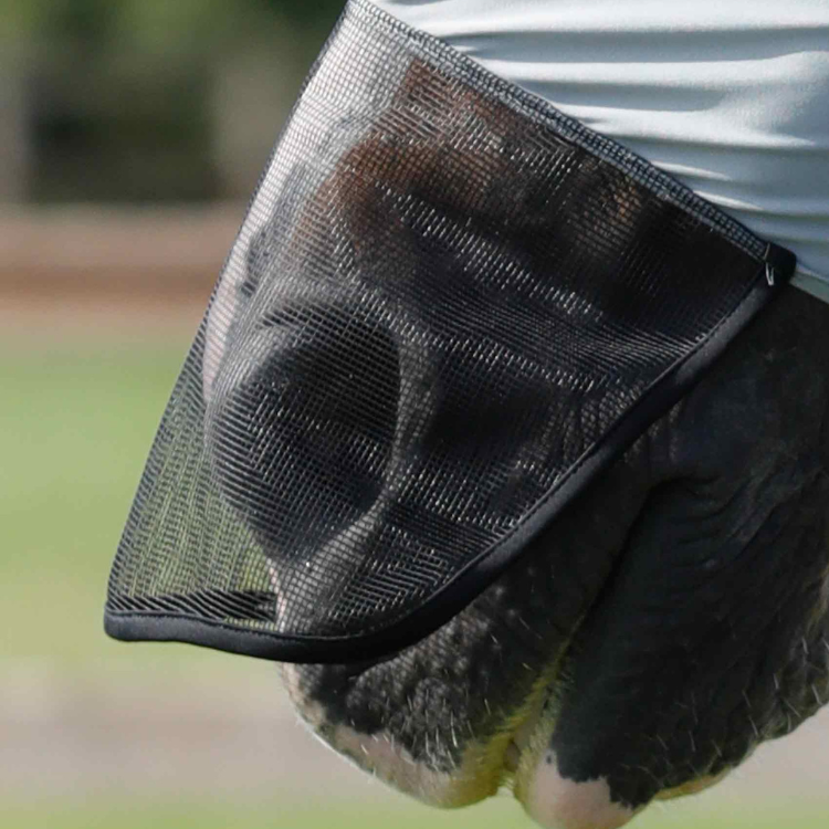 Masque Anti-Mouches Premier Equine "Comfort Tech" Xtra Gris