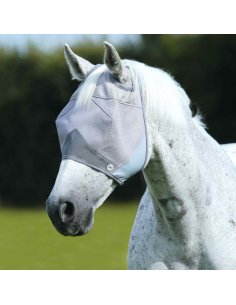Masque Anti-Mouches Standard Premier Equine "Buster" Argent