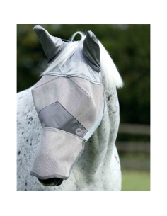 Masque Anti-Mouches Xtra Premier Equine "Buster" Argent
