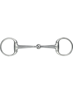 Satin Stainless Steel Eggbutt Feeling Bridle Bit