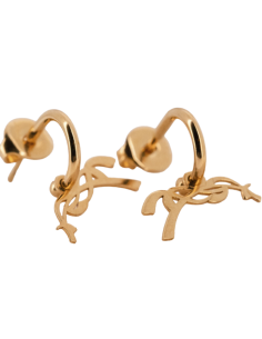 Penelope "Léonie" Creole Earrings Gold