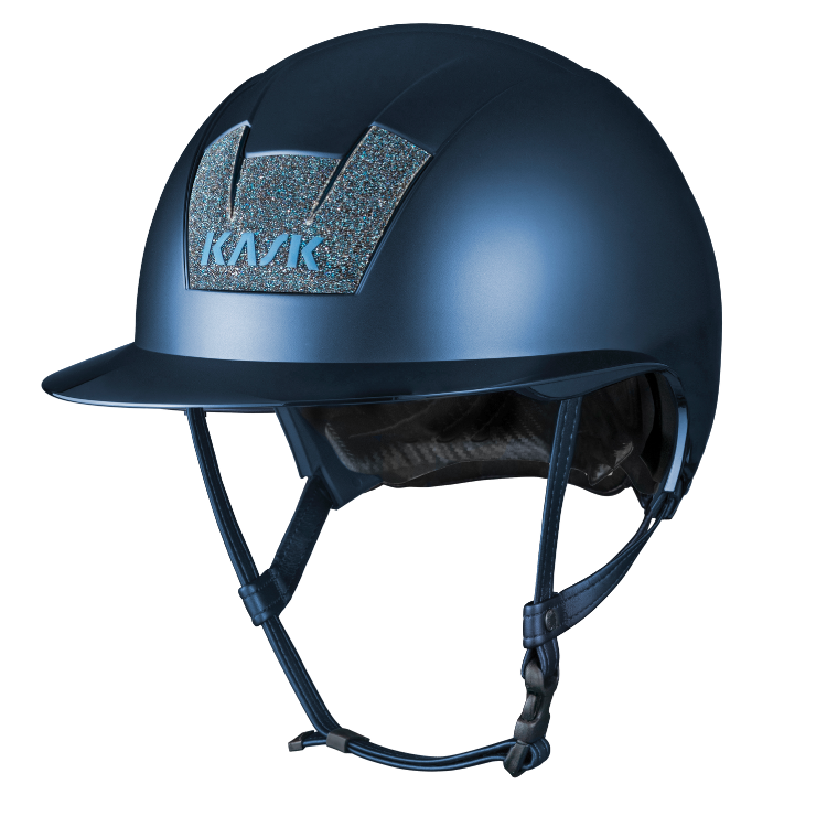 Casque Kask Kooki Lady Matt Swarovski Crystal Carpet marine
