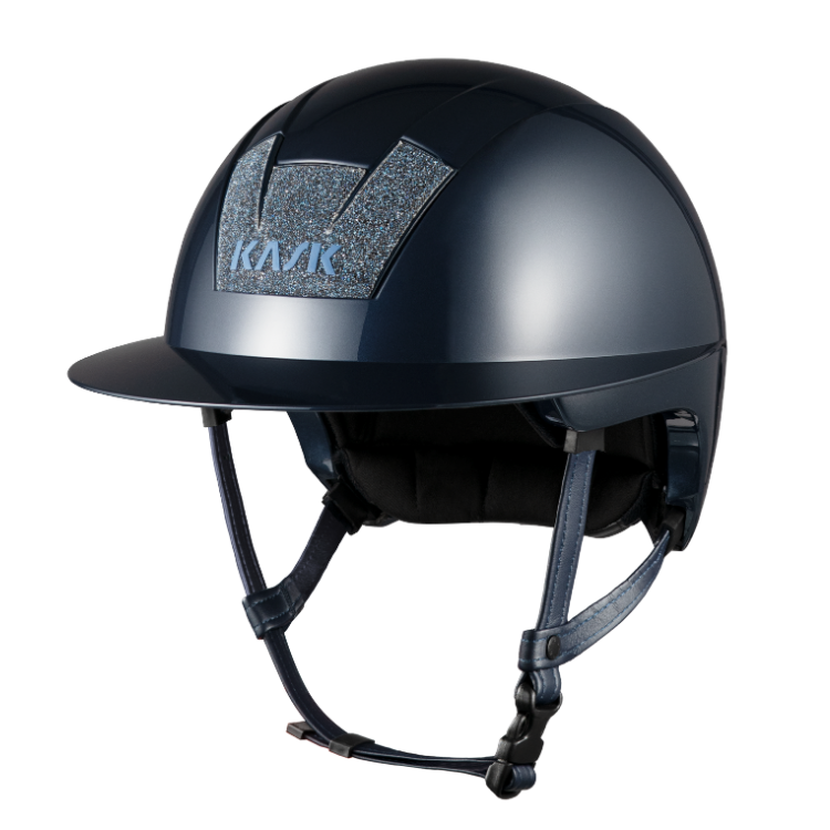 Casque Kask Kooki Lady Shine Swarovski Crystal Carpet marine