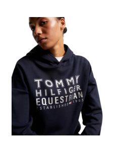 Sweat Tommy Equestrian Femme À Capuche DESERT SKY 2