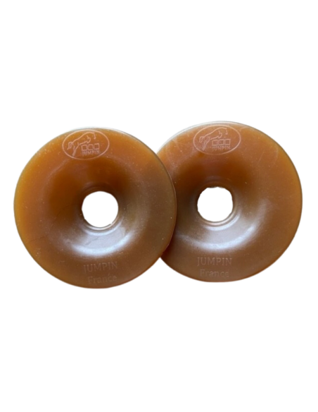 Rondelles De Mors Jump'In Caoutchouc Naturel Beige