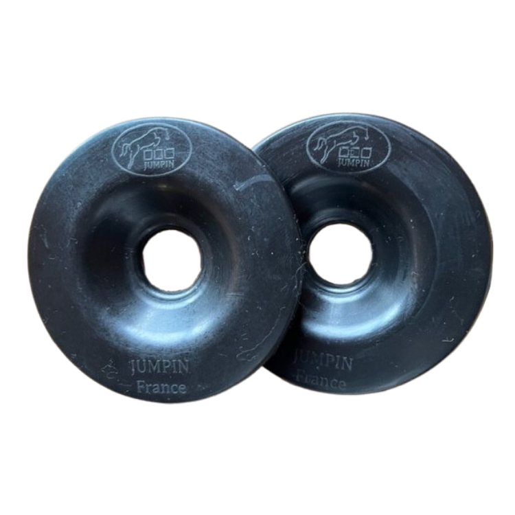 Rondelles De Mors Jump'In Caoutchouc Naturel Noir