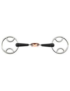 Mors Premier Equine 3 Effets Caoutchouc Double Brisure