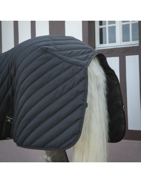 Couverture D'écurie Diagonale Paddock Noir 400grs