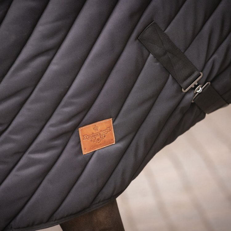 Couverture D'écurie Diagonale Paddock Noir 400grs