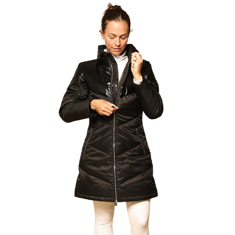 Doudoune Mi-Longue Gem Tower NOIR