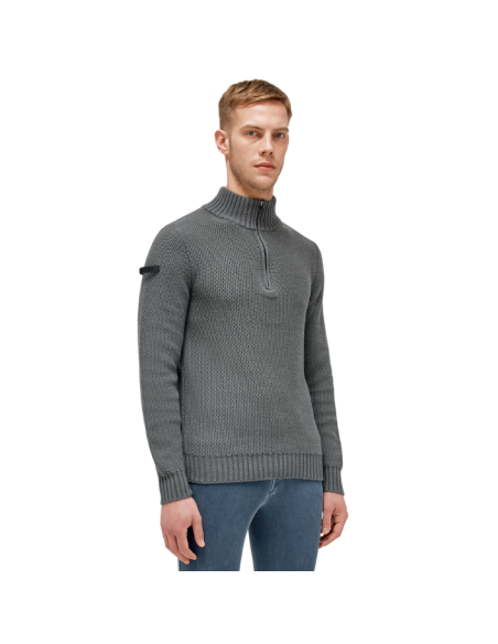 Pull Col Roulé Cavalleria Toscana Turtleneck Merino Wool GRIS