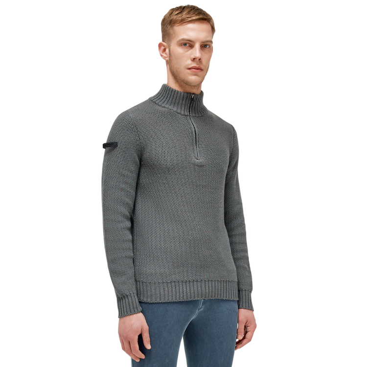 Pull Col Roulé Cavalleria Toscana Turtleneck Merino Wool GRIS