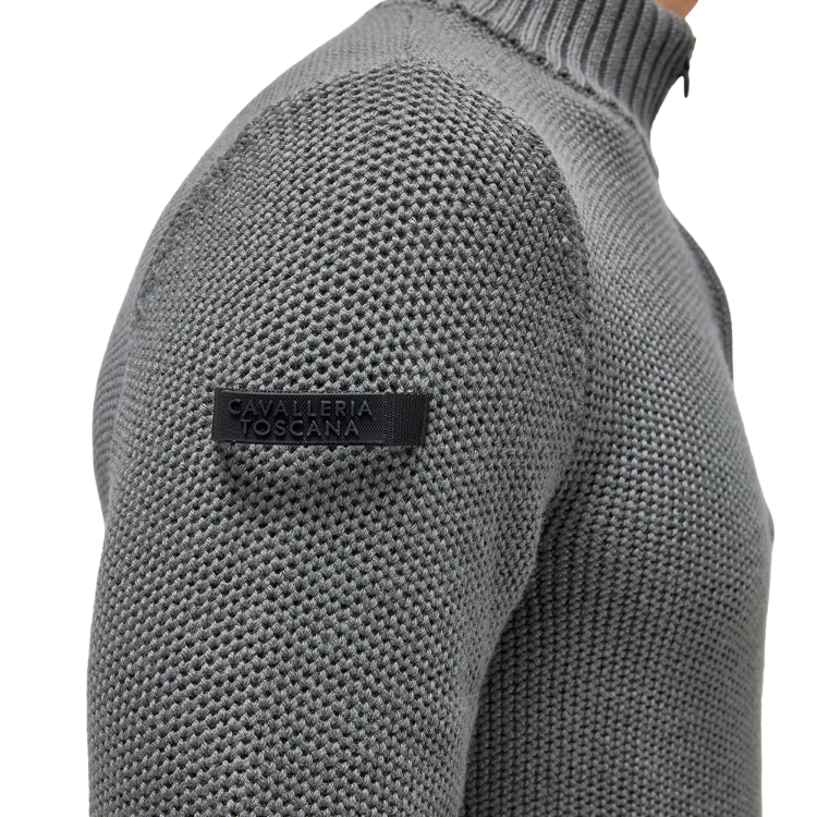 Pull Col Roulé Cavalleria Toscana Turtleneck Merino Wool GRIS