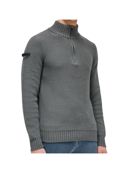 Pull Col Roulé Cavalleria Toscana Turtleneck Merino Wool GRIS