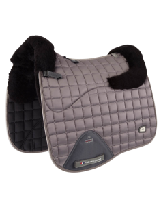 Tapis De selle Premier Equine Satin Atlantis Dressage Gris/Noir