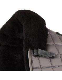 Tapis De selle Premier Equine Satin Atlantis Dressage Gris/Noir 2