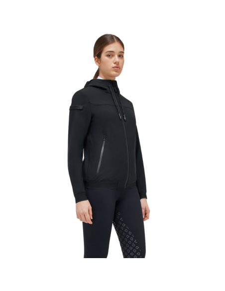 Softshell Cavalleria Toscana Velvet Hooded Full Zip