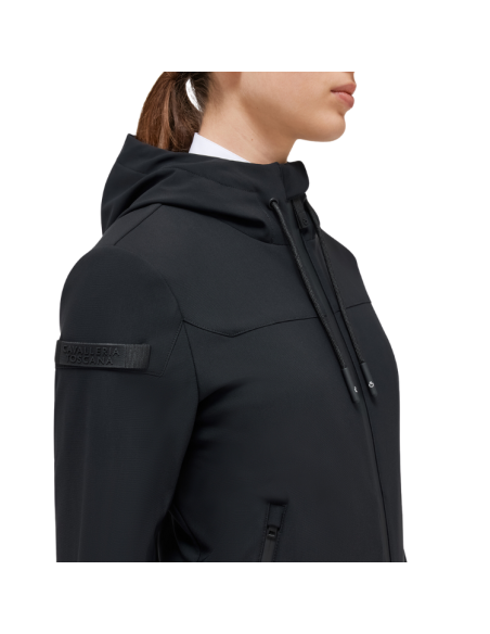 Softshell Cavalleria Toscana Velvet Hooded Full Zip