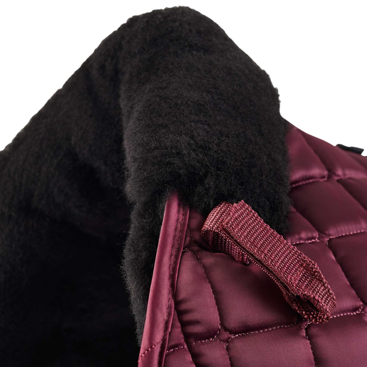 Tapis De Selle Premier Equine Satin Atlantis Jumping Bordeaux/Noir