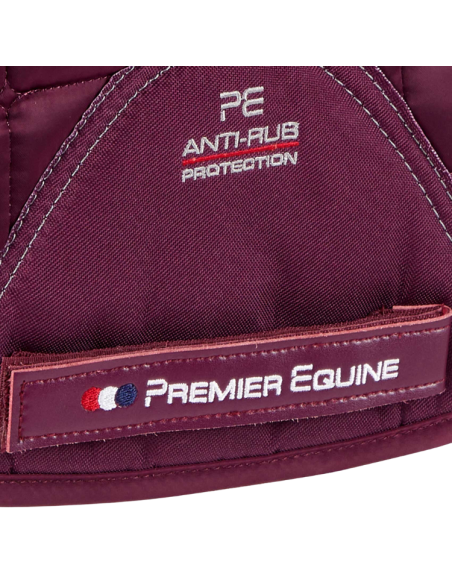 Tapis De Selle Premier Equine Satin Atlantis Jumping Bordeaux/Noir