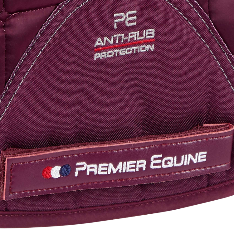 Tapis De Selle Premier Equine Satin Atlantis Jumping Bordeaux/Noir
