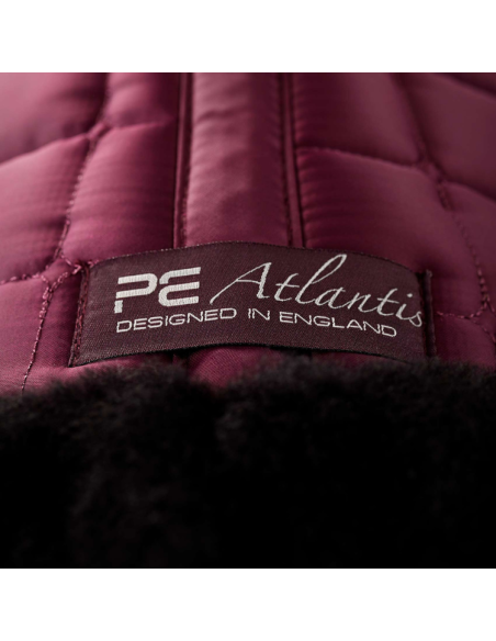 Tapis De Selle Premier Equine Satin Atlantis Jumping Bordeaux/Noir