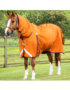 Couverture Premier Equine Buster Storm 200G Avec Couvre Cou Orange