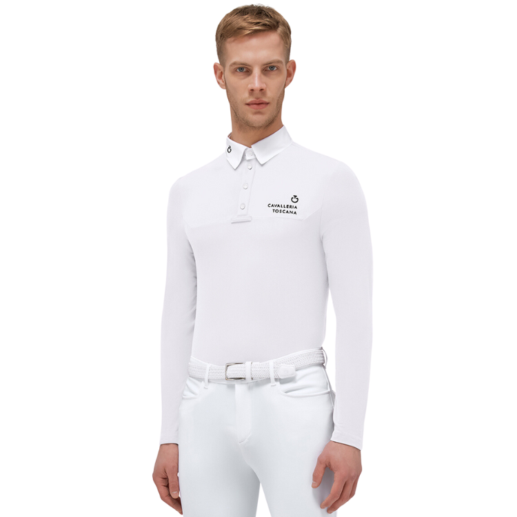 Polo De Concours Cavalleria Toscana Lightweight Jersey Fleece Homme