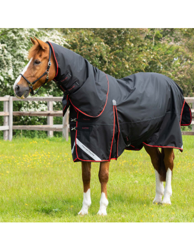 Premier Equine Buster 250g Turnout Rug With Neck Cover Black