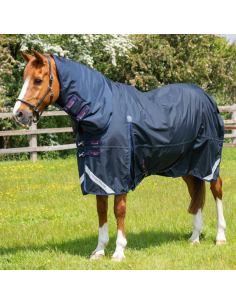 Couverture Premier Equine Buster Classic 90g Avec Couvre Cou MARINE