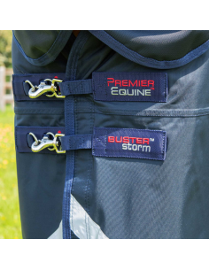 Couverture Premier Equine Buster Classic 90g Avec Couvre Cou MARINE 2